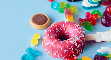 Bild mit verschiedenen Süßigkeiten