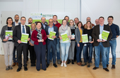 Die Preisträger am ersten Nationalen Klimaretter-Tag am 04.04.19 in Erlangen,  mit dabei Diana Scholz (1.v.l.) aus dem AGAPLESION DIAKONIEKRANKENHAUS SEEHAUSEN 