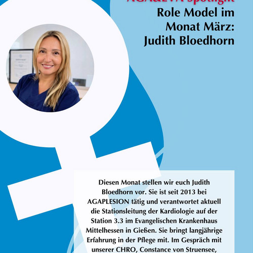 Wir werfen wieder das Scheinwerferlicht an!💡

Im neuen AGA&EVA Spotlight-Interview stellen wir euch Judith Bloedhorn...