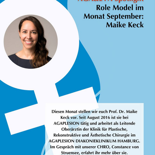 Wir werfen wieder das Scheinwerferlicht an! 💡
Im neuen AGA&EVA Spotlight-Interview stellen wir euch Prof. Dr. Maike Keck...
