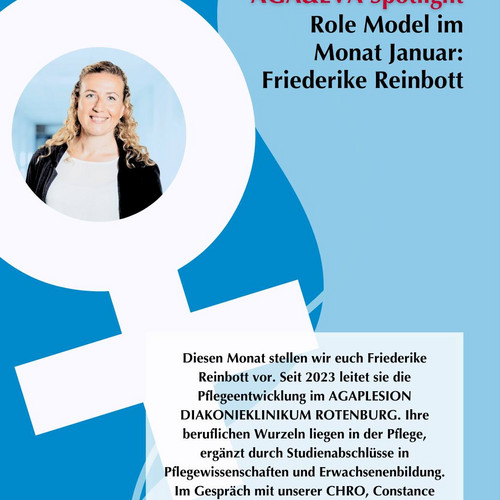 Wir werfen wieder das Scheinwerferlicht an!💡

Im neuen AGA&EVA Spotlight-Interview stellen wir euch Friederike Reinbott...